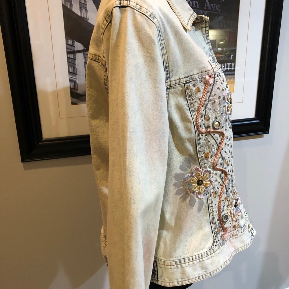 EUC Variations Bleached Denim Jacket - Picture 13 of 16
